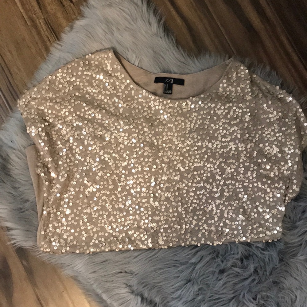 Sparkly oversized t-shirt
